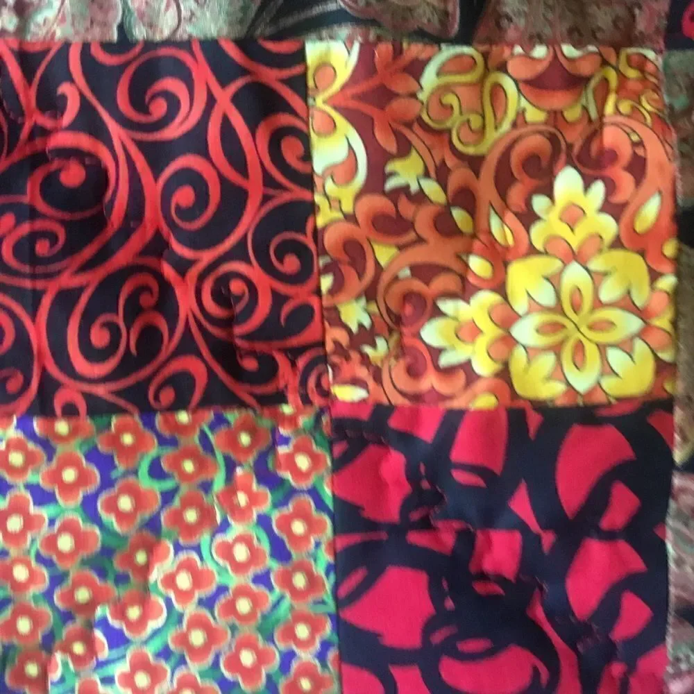 NWT. Hand Crafted Butterflies in Red Quilt